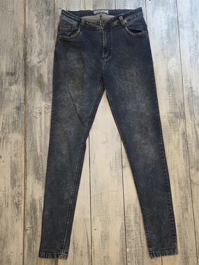 Focus Jeans Celebrate Curves Women's Skinny Jeans Black Stretch Denim sz 29